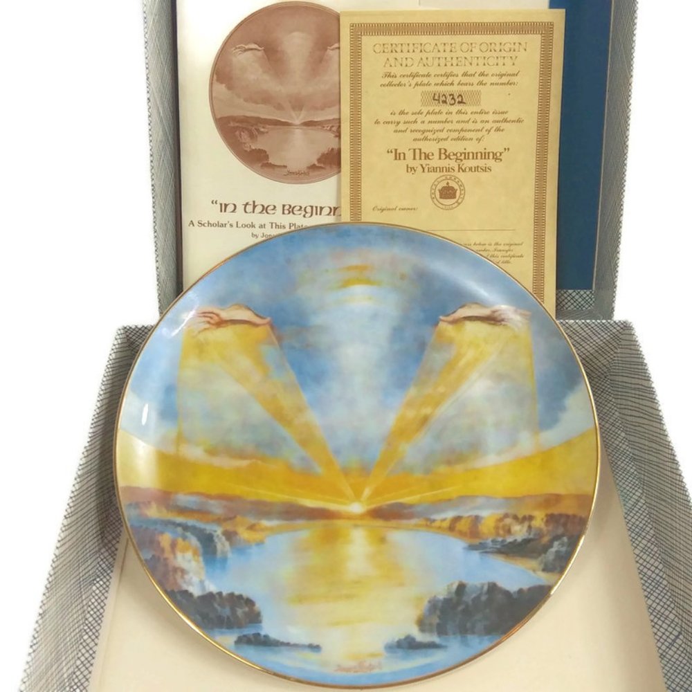 1977 "In the Beginning" Collector Wall Plate